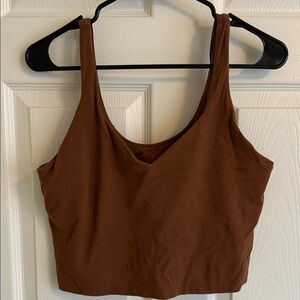 lululemon athletica Women's Brown align Crop Tank